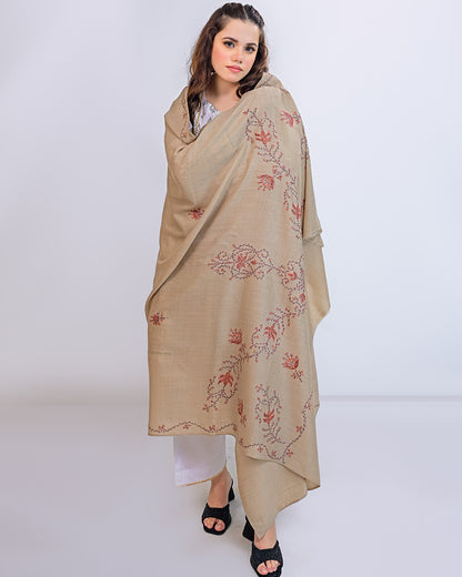 EMBROIDERED PASHMINA SHAWL - KALISA