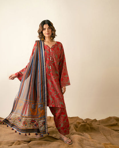 Striped Allore - Dupatta