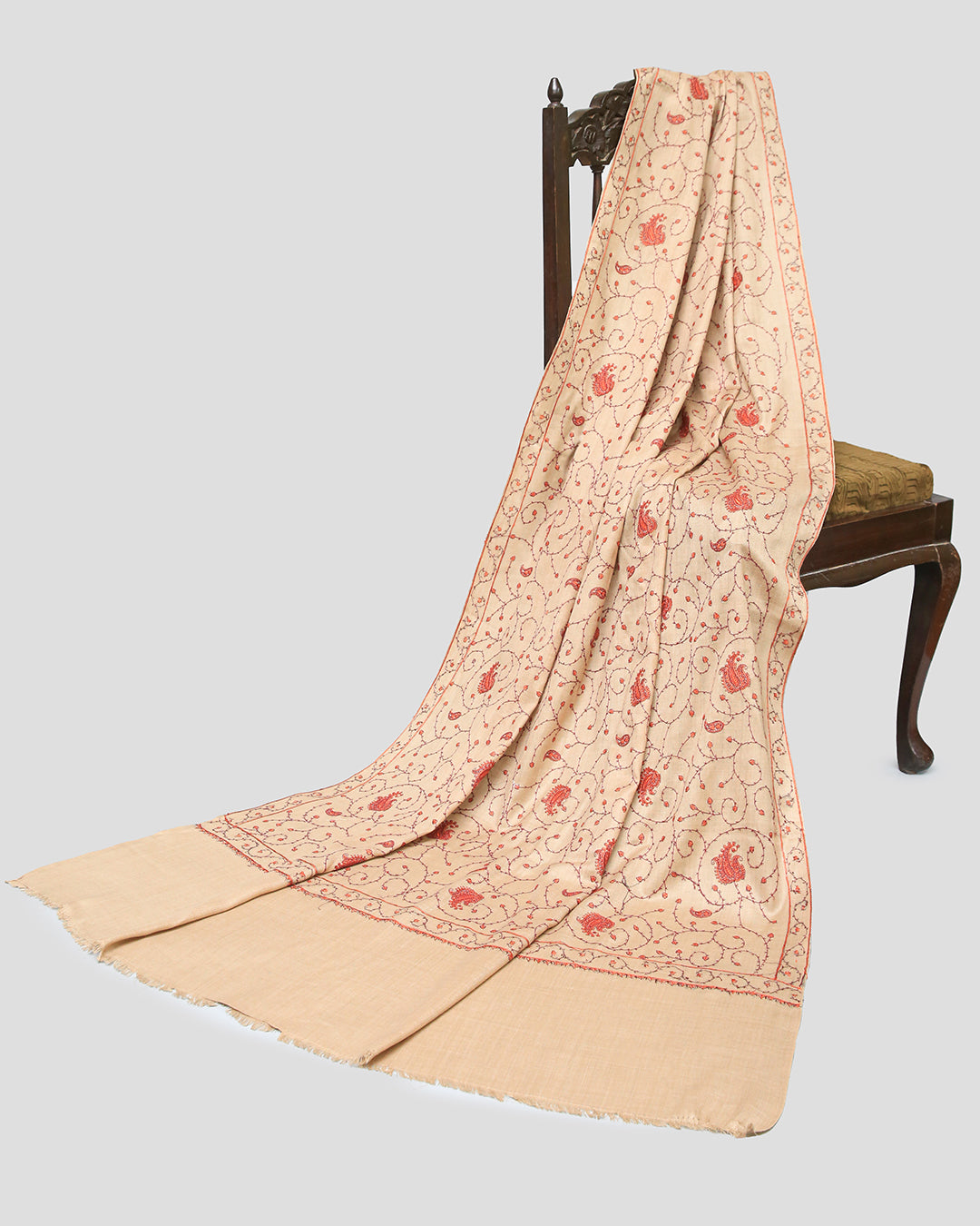 EMBROIDERED PASHMINA SHAWL - JANAAN