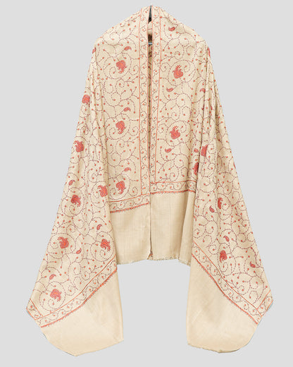 EMBROIDERED PASHMINA SHAWL - JANAAN