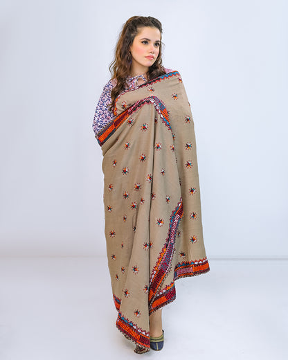 EMBROIDERED PASHMINA SHAWL - ZEYA