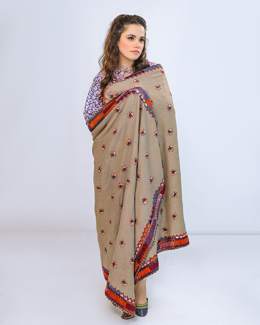 EMBROIDERED PASHMINA SHAWL - ZEYA