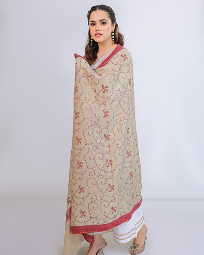 EMBROIDERED PASHMINA SHAWL - ARIA